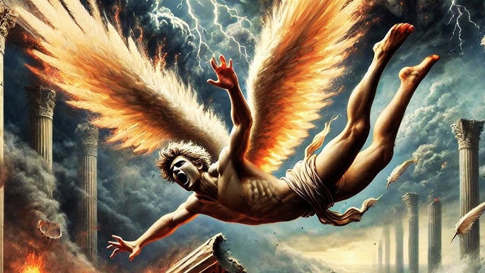 ángel cayendo del cielo